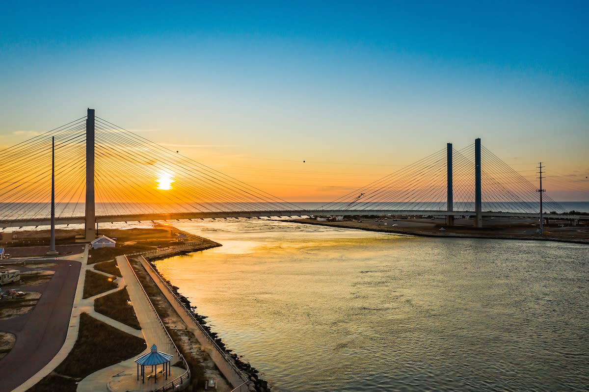 Indian River Marina at sunset